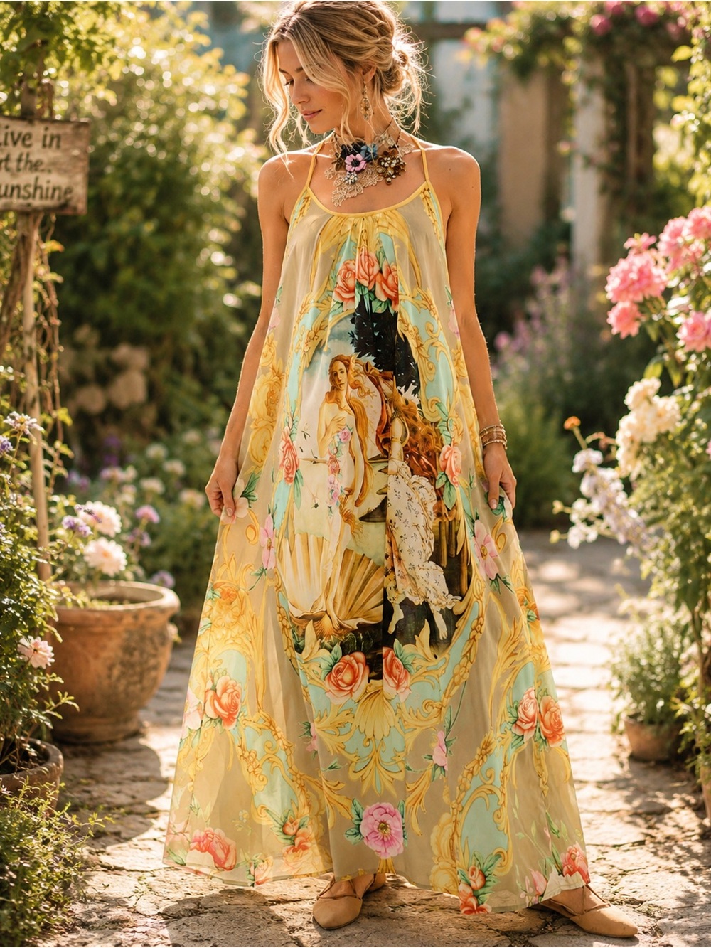 Aratta L Birth of Venus Maxi Dress